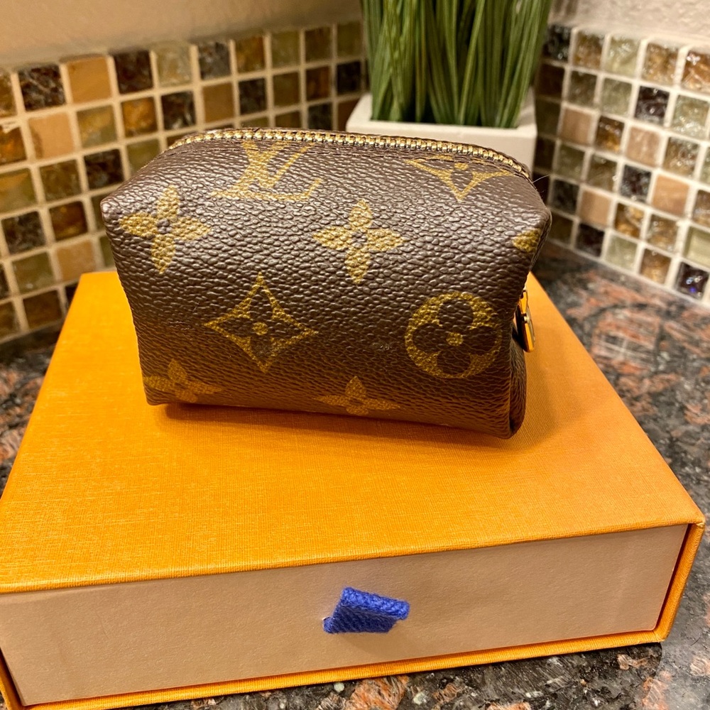 Repurposed Louis Vuitton Mono canvas pouch ♻️